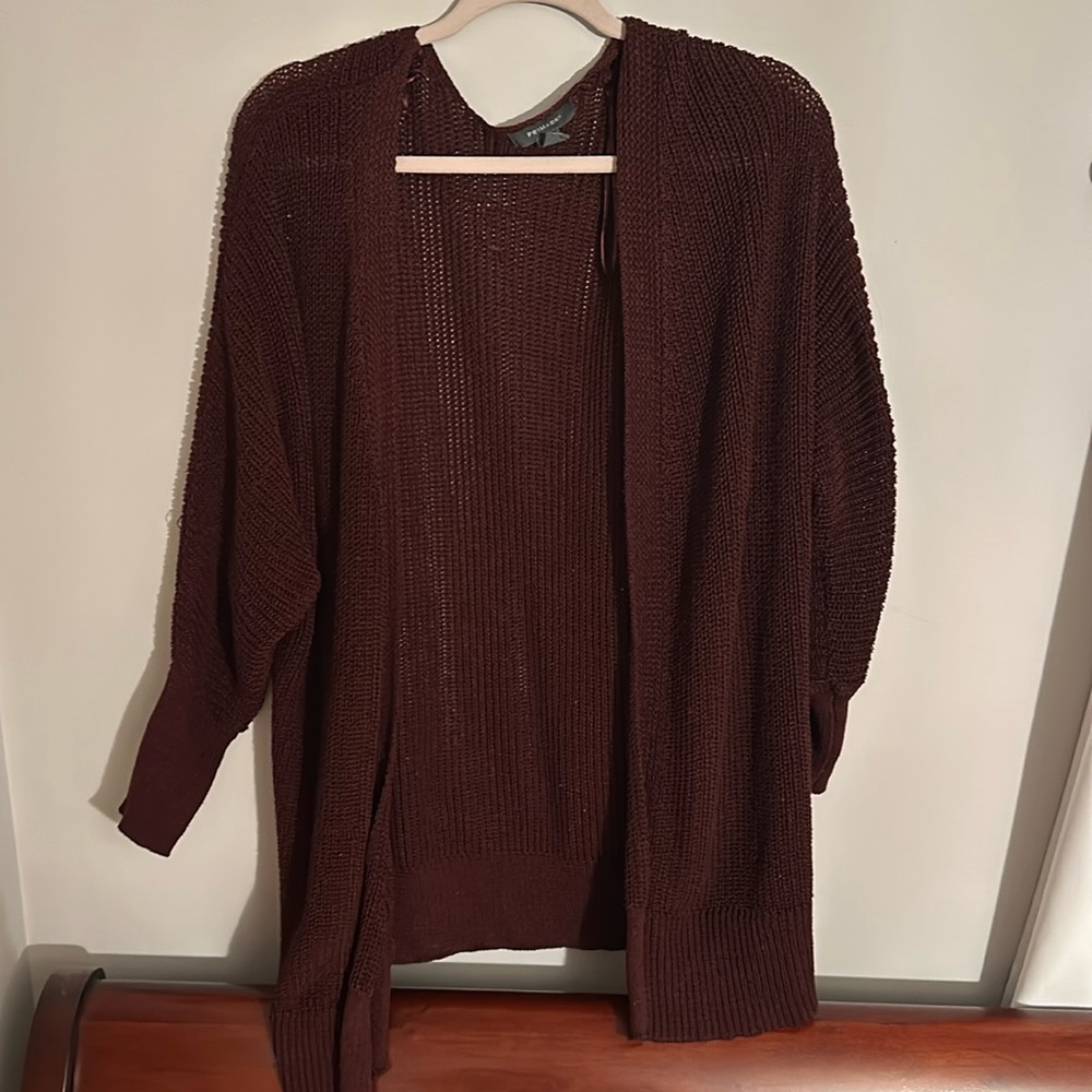 Maroon cardigan